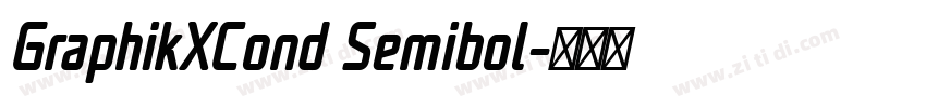 GraphikXCond Semibol字体转换